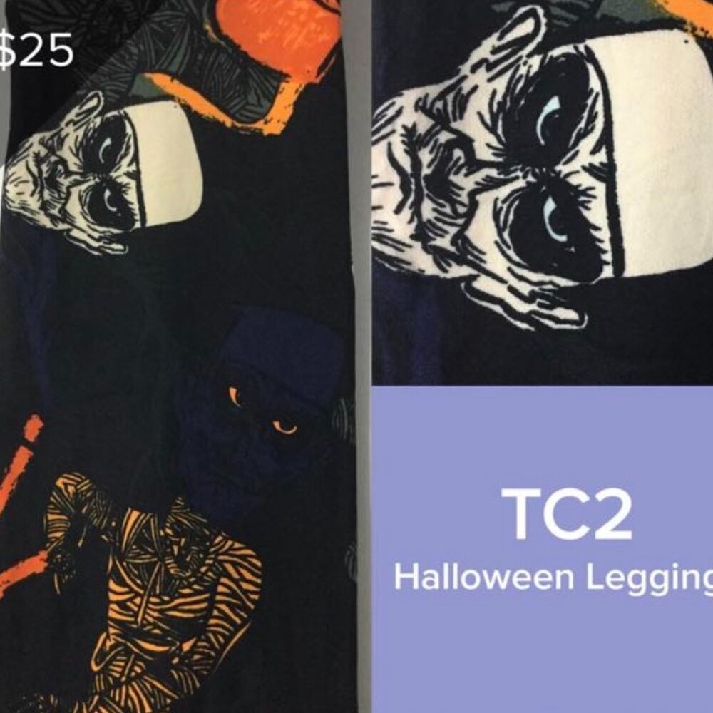 LuLaRoe Halloween leggings TC2 (sz 18+) $18 New